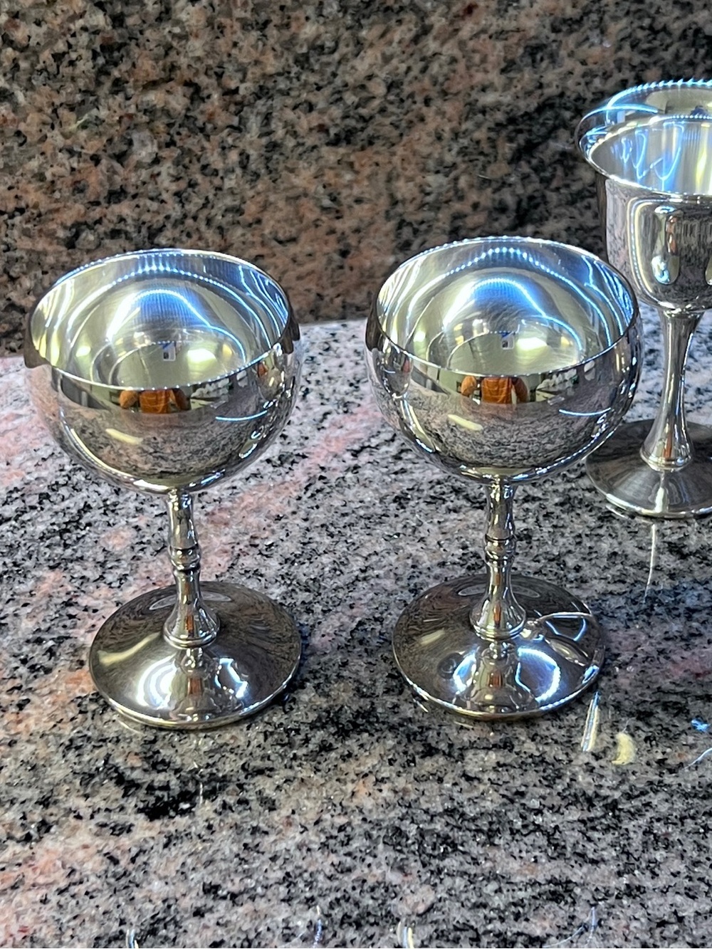 Vintage Silver plated Goblet Set by Valero Spain